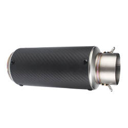 38-62mm Carbon Motorcycle Universal Exhaust Muffler Pipe Stainless Steel w/ Mesh 3 38-62mm Carbon Motorcycle Universal Exhaust Muffler Pipe Stainless Steel w/ Mesh - Image 3