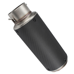 38-62mm Carbon Motorcycle Universal Exhaust Muffler Pipe Stainless Steel w/ Mesh 5 38-62mm Carbon Motorcycle Universal Exhaust Muffler Pipe Stainless Steel w/ Mesh - Image 5