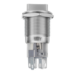 19mm 3 Position 12V Waterproof Stainless Steel Latching Metal Selector Switch 5 19mm 3 Position 12V Waterproof Stainless Steel Latching Metal Selector Switch - Image 5