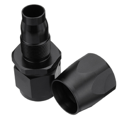 AN-10 Straight Fast Flow Swivel Seal Oil Fuel Hose End Fitting Adapter Black 2 AN-10 Straight Fast Flow Swivel Seal Oil Fuel Hose End Fitting Adapter Black - Image 2