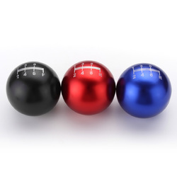 6 Speed Aluminum Round Ball Racing Car Manual Gear Shift Shifter Knob For Honda 2 6 Speed Aluminum Round Ball Racing Car Manual Gear Shift Shifter Knob For Honda - Image 2