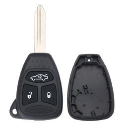 3 Buttons Car Remote Key Fob Case Shell With Uncut Blade A48 For Chrysler Dodge 1