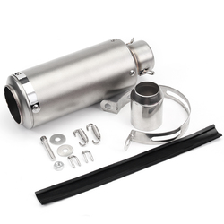 36mm-51mm Motorcycle Exhaust Pipe Scooter ATV Modified Titanium Shell Universal 1