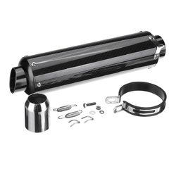 Motorcycle 51mm Slip-On Carbon Fiber Exhaust Muffler For 125CC-1200CC Universal 2 Motorcycle 51mm Slip-On Carbon Fiber Exhaust Muffler For 125CC-1200CC Universal - Image 2