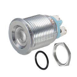 12V 24V 16mm Boat LED RV Dash Panel Warning Indicator Pilot Light Waterproof 4 12V 24V 16mm Boat LED RV Dash Panel Warning Indicator Pilot Light Waterproof - Image 4