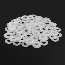 Suleve?„? MXNW2 100pcs M2 M3 M4 M5 White Nylon Flat Washer Gasket Thickness 1mm 4 Suleve?„? MXNW2 100pcs M2 M3 M4 M5 White Nylon Flat Washer Gasket Thickness 1mm - Image 4
