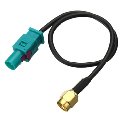 Antenna Adapter Plug Cable Fakra Z (M) to SMA (M) Connector For GSM GPS DAB 25cm 1