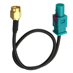 Antenna Adapter Plug Cable Fakra Z (M) to SMA (M) Connector For GSM GPS DAB 25cm 3 Antenna Adapter Plug Cable Fakra Z (M) to SMA (M) Connector For GSM GPS DAB 25cm - Image 3