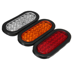 6Inch 12V 24LED Car Oval Rubber Mount Tail Lights Stop Turn Brake Lamp for Truck Trailer Bus 3 6Inch 12V 24LED Car Oval Rubber Mount Tail Lights Stop Turn Brake Lamp for Truck Trailer Bus - Image 3
