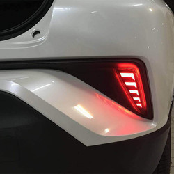 2pcs 12V LED Rear Car Fog Lights DRL Bumper Lamps For Toyota CHR C-HR 2016-2018 3 2pcs 12V LED Rear Car Fog Lights DRL Bumper Lamps For Toyota CHR C-HR 2016-2018 - Image 3
