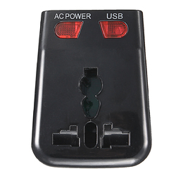 125-250V US/UK/AU/EU Universal World Travel Adapter Plug Dual USB Port w/ Surge Protector 5