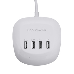 4 Port USB Charger 1A/2.4A Fast Charger Station Home Travel Wall Socket US/EU Plug 3 4 Port USB Charger 1A/2.4A Fast Charger Station Home Travel Wall Socket US/EU Plug - Image 3