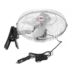 10 Inch 12V Car Electric Oscillating Fan with Clip Cooling Conditioner Desk Table 4 10 Inch 12V Car Electric Oscillating Fan with Clip Cooling Conditioner Desk Table - Image 4