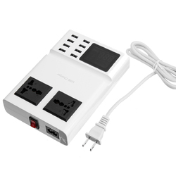 8.2A 8 Port USB Charger Socket Rapid Fast Travel Wall Charger Station LCD Display 2