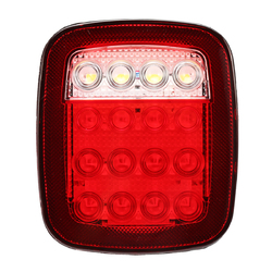 2Pcs LED Car Red White Tail Light Truck Trailer Stop Turn Lamp for Jeep JK TJ CJ YJ 4 2Pcs LED Car Red White Tail Light Truck Trailer Stop Turn Lamp for Jeep JK TJ CJ YJ - Image 4