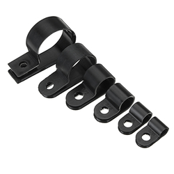 200pcs Black White Plastic R Type Cable Clip Clamp for Multi Diameter Wire Hose Tube 4 200pcs Black White Plastic R Type Cable Clip Clamp for Multi Diameter Wire Hose Tube - Image 4