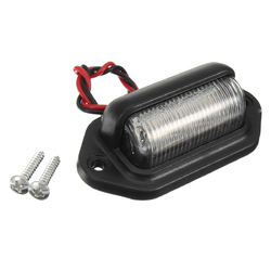 12V 6 LED Red Rear Number License Plate Interior Step Lights Van Trailer Truck 2 12V 6 LED Red Rear Number License Plate Interior Step Lights Van Trailer Truck - Image 2