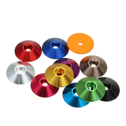 Suleve?„? M3AN10 10Pcs M3 Cap Head Screw Cup Washer Extra Large Gasket Aluminum Alloy Multicolor 2