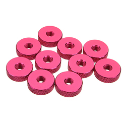Suleve M5AN1 10Pcs M5 Manual Knurled Thumb Screw Nut Spacer Flat Washer Aluminum Alloy Multicolor 6 Suleve M5AN1 10Pcs M5 Manual Knurled Thumb Screw Nut Spacer Flat Washer Aluminum Alloy Multicolor - Image 6