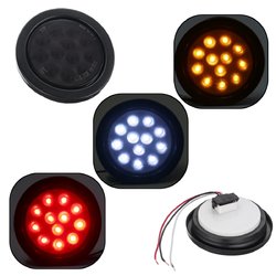 4Inch 12V 12LED Car Tail Light Reversing Indicator Signal Lamp for Truck Trailer