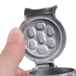 7 Pin Metal Round Plug Adapter Converter Trailer Socket 6 7 Pin Metal Round Plug Adapter Converter Trailer Socket - Image 6