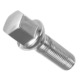 35mm Thread Silver Car Tire Screw Radius Wheel Lug Nut Bolts For Audi 3 35mm Thread Silver Car Tire Screw Radius Wheel Lug Nut Bolts For Audi - Image 3