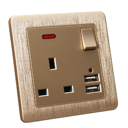 86 Type Dual USB Wall Socket Switch DC 5V/2.1A Electrical Plugs Sockets Wall UK Socket Plate 2 86 Type Dual USB Wall Socket Switch DC 5V/2.1A Electrical Plugs Sockets Wall UK Socket Plate - Image 2