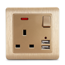 86 Type Dual USB Wall Socket Switch DC 5V/2.1A Electrical Plugs Sockets Wall UK Socket Plate 4 86 Type Dual USB Wall Socket Switch DC 5V/2.1A Electrical Plugs Sockets Wall UK Socket Plate - Image 4
