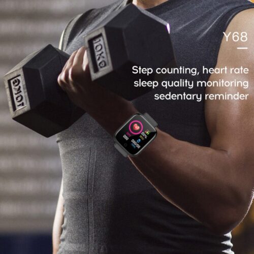 2 PCS Y68 Smart Watches D20 Fitness Tracker Blood Pressure Smartwatch Heart Rate Monitor Bluetooth Wristwatch for IOS Android 7