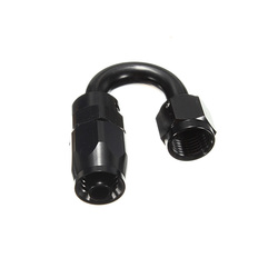 AN 180 Degree Car Swivel Hose End For Braided Nylon Black Aluminum 5 AN 180 Degree Car Swivel Hose End For Braided Nylon Black Aluminum - Image 5
