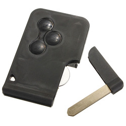 Replacement Remote Key Card With Uncut Blade For Renault 2003-2008 2 Replacement Remote Key Card With Uncut Blade For Renault 2003-2008 - Image 2