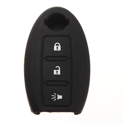 3 Buttons Remote Key Fob Case Silicone Cover Protecting For Nissan 1