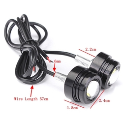 2pcs 12V 3W Motorcycle LED Daylight Daytime Running Fog Lamp 5 2pcs 12V 3W Motorcycle LED Daylight Daytime Running Fog Lamp - Image 5