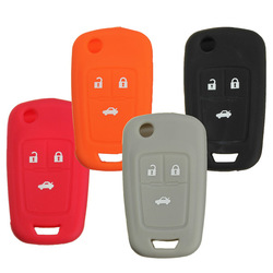 3 Button Silicone Key Case Holder Fob Protector Cover For Chevrolet 1