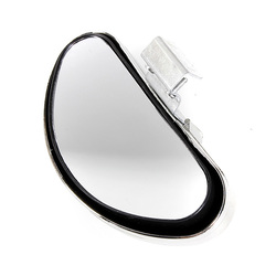 Silver Universal Auto Side Blind Spot Mirror Wide Angle View Safety 2