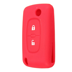2Button Silicone Key Case Holder Fob Protect Cover For Peugeot 206 3 2Button Silicone Key Case Holder Fob Protect Cover For Peugeot 206 - Image 3