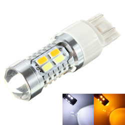 High Power 12V LED Amber White Driving Turn Signal Light Bulb 1