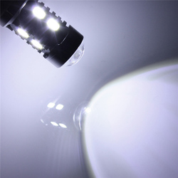 High Power 12V LED Amber White Driving Turn Signal Light Bulb 7