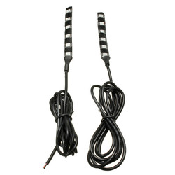 2pcs Universal Amber 6 LED Motorcycle Strip Turn Signal Indicator Blinker Light 3 2pcs Universal Amber 6 LED Motorcycle Strip Turn Signal Indicator Blinker Light - Image 3