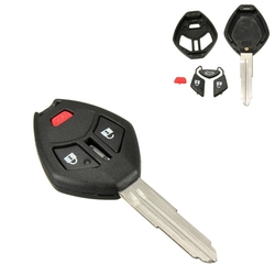 3 Button Car Remote Key Case Shell Housing w Blade Fob For Mitsubishi Outlander 2