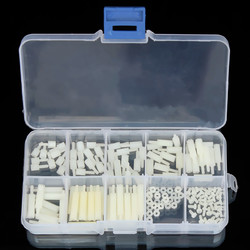 Suleve?„? M2NH2 M2 Nylon Screw White Hex Screw Nut Nylon PCB Standoff Assortment Kit 140Pcs 1 Suleve?„? M2NH2 M2 Nylon Screw White Hex Screw Nut Nylon PCB Standoff Assortment Kit 140Pcs