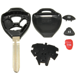 3 Buttons Remote Uncut Black Flip Key Shell Without Battery For Toyota Scion 4 3 Buttons Remote Uncut Black Flip Key Shell Without Battery For Toyota Scion - Image 4