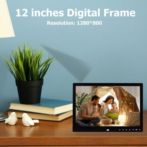 Display Video Advertising Machine 12-inch HD Digital Photo Frame Remote Control Smart Picture Music Video Player 3