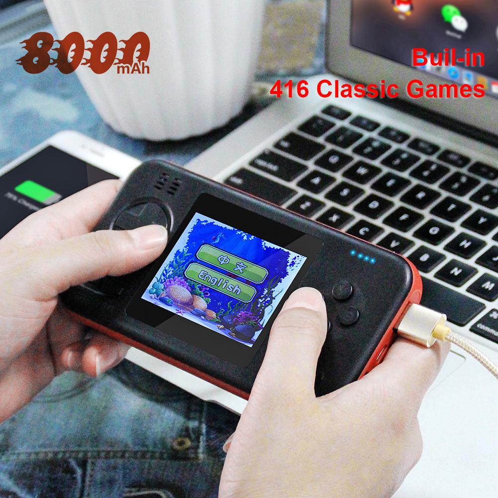 Multifunctional 2.8 inch Color Screen Handheld Portable Game Console Power Bank Built-in 416 Classic Games 146X77X18mm 2 Multifunctional 2.8 inch Color Screen Handheld Portable Game Console Power Bank Built-in 416 Classic Games 146X77X18mm - Image 2