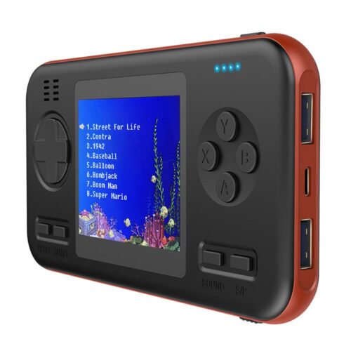 Multifunctional 2.8 inch Color Screen Handheld Portable Game Console Power Bank Built-in 416 Classic Games 146X77X18mm 4