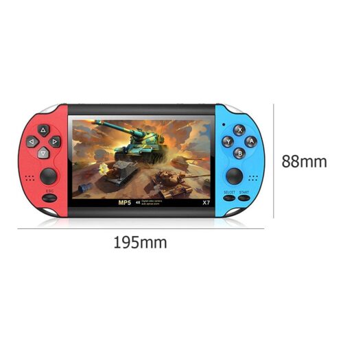 Powkiddy X7 4.3 inch LCD Handheld Game Player 8GB Pocket Game Console 5.1 Stereo Surround Multifunction Console with 3000 Games 7