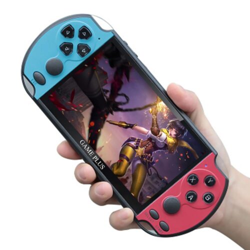 X7 Plus 5.1inch Game Console 8GB 8/16/32/64/128 Bits Double Rocker Handheld Game Player Retro Video Console Built in 200 Games 1