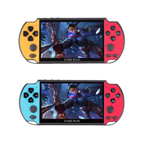 X7 Plus 5.1inch Game Console 8GB 8/16/32/64/128 Bits Double Rocker Handheld Game Player Retro Video Console Built in 200 Games 5