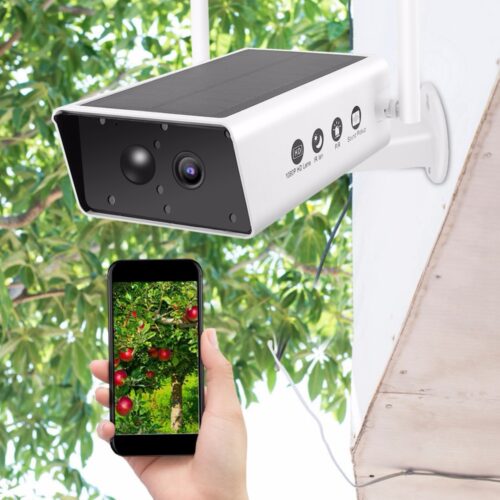 Bakeey 1080P 3MP Solar Charging Battery Wireless WIFI IP Camera PIR Infrared Two-Audio SD Card Storage IP67 Outdoor CCTV Monitor 4