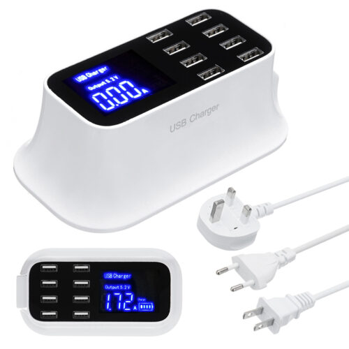 8A 8 Ports USB Fast Charging Smart Battery Charger HUB For Phone 2